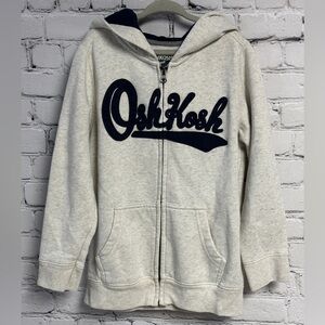 OshKosh B'gosh Kids Light Gray Zip-Up Hoodie